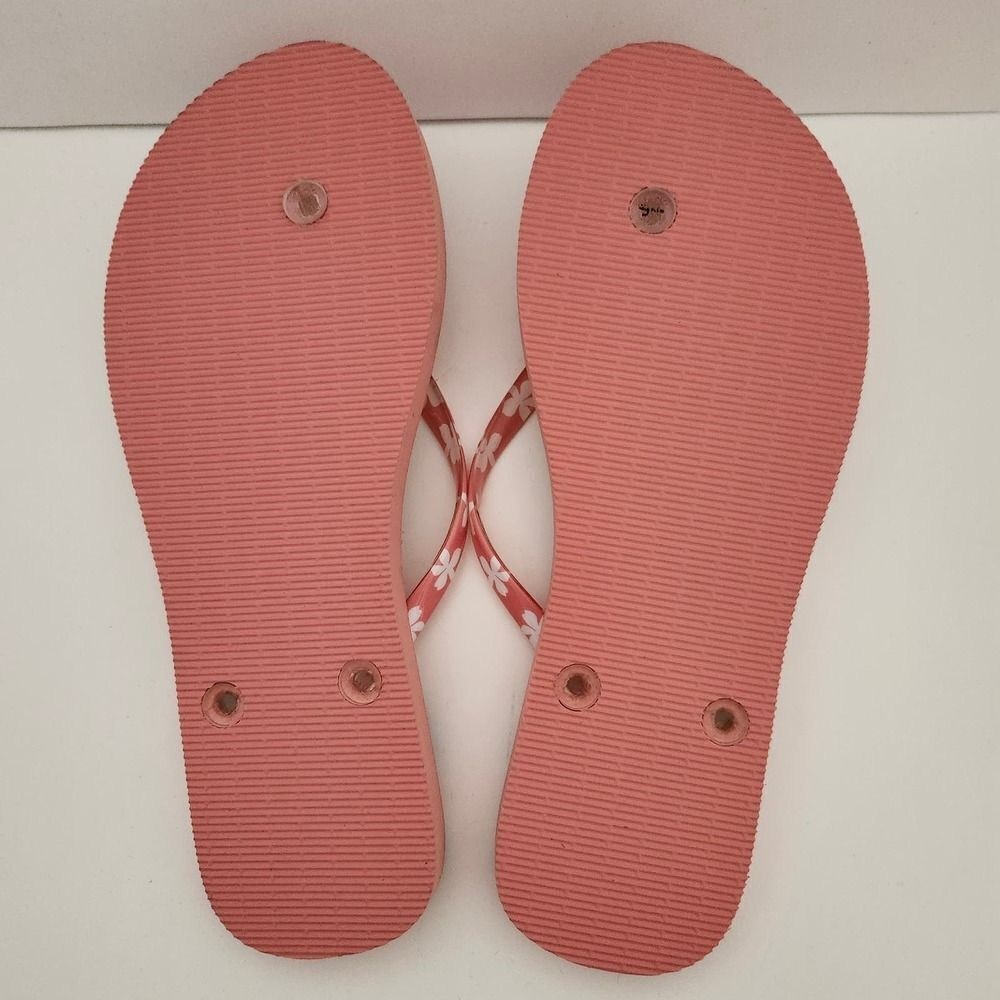 New Vera Bradley pink floral flip flop thong shoes sandals womens size 9/10 L - Picture 11 of 12